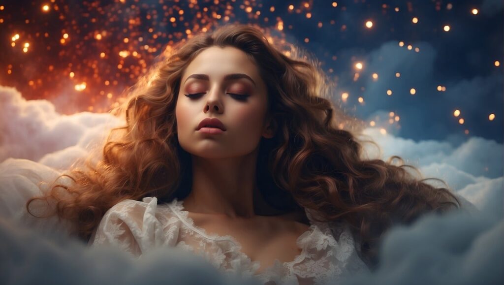 ai generated, woman, dream